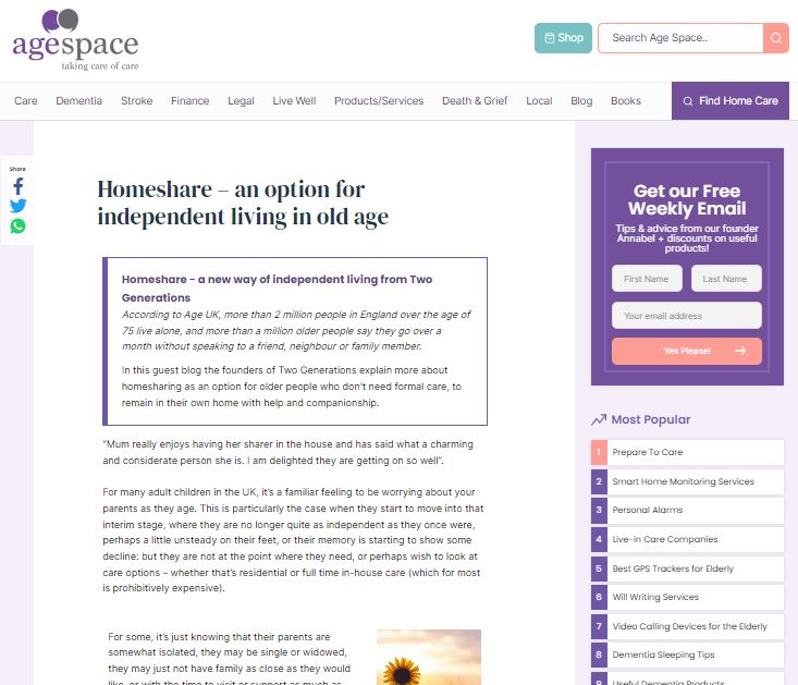 agespace article