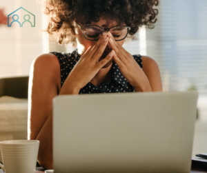 stressed employee with eldercare responsibilties